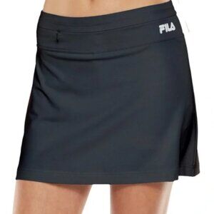 Fila Skort Pull On Size Medium Athleisure Black Golf Tennis Pickeball